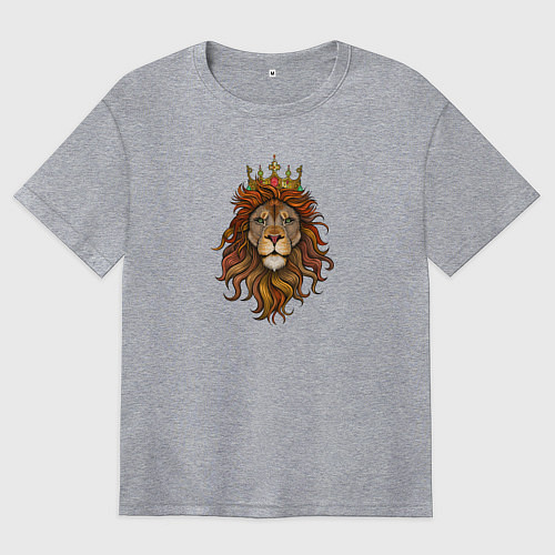 Женская футболка оверсайз Король Лев / Меланж – фото 1