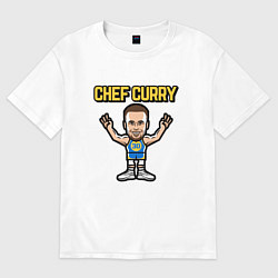 Футболка оверсайз женская Chef Curry, цвет: белый