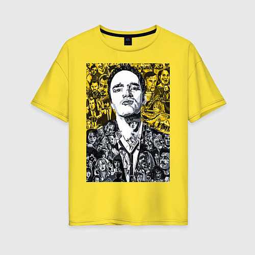 Женская футболка оверсайз Tarantino x films / Желтый – фото 1