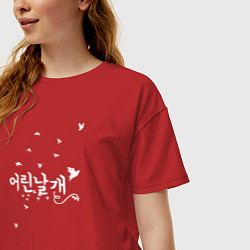 Футболка оверсайз женская Stray Kids, цвет: красный — фото 2