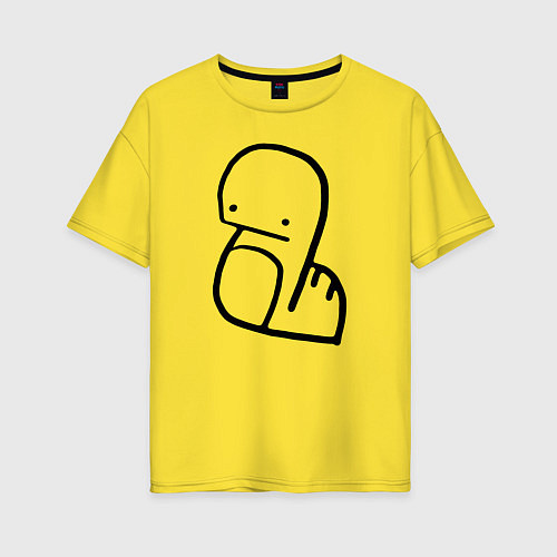 Женская футболка оверсайз Stray Kids / Желтый – фото 1