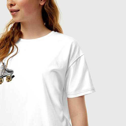 Женская футболка оверсайз Birds of Prey / Белый – фото 3