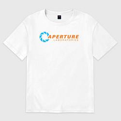 Футболка оверсайз женская Aperture Laboratorie, цвет: белый