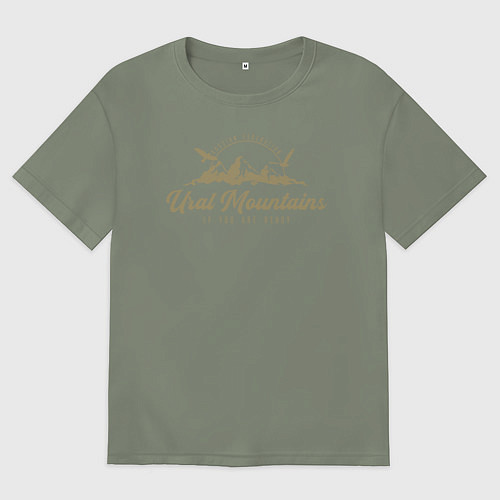 Женская футболка оверсайз Урал Gold Classic / Авокадо – фото 1