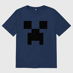 Футболка оверсайз женская Minecraft, цвет: тёмно-синий