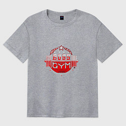 Футболка оверсайз женская Boss of GYM Color, цвет: меланж