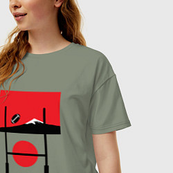 Футболка оверсайз женская Регби, Япония 2019, цвет: авокадо — фото 2