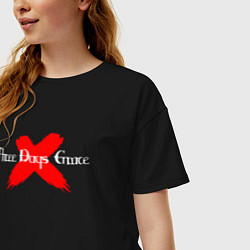Футболка оверсайз женская Three Days Grace, цвет: черный — фото 2
