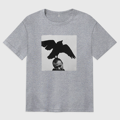 Женская футболка оверсайз Масло Черного Тмина / Меланж – фото 1