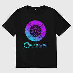 Футболка оверсайз женская PORTAL, цвет: черный