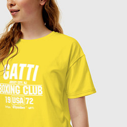 Футболка оверсайз женская Gatti Boxing Club, цвет: желтый — фото 2