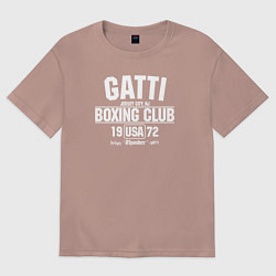 Футболка оверсайз женская Gatti Boxing Club, цвет: пыльно-розовый