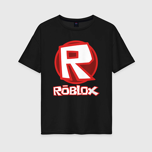 Женская футболка оверсайз ROBLOX / Черный – фото 1