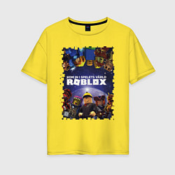 Футболка оверсайз женская ROBLOX, цвет: желтый