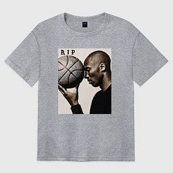 Футболка оверсайз женская Kobe - RIP Legend, цвет: меланж