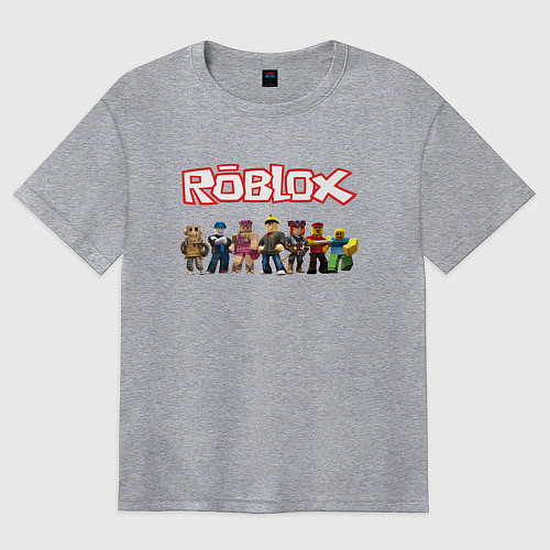 Женская футболка оверсайз ROBLOX / Меланж – фото 1