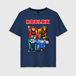 Футболка оверсайз женская ROBLOX, цвет: тёмно-синий