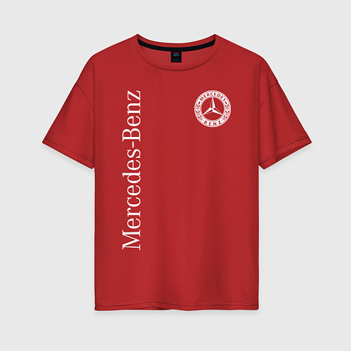 Женская футболка оверсайз MERCEDES / Красный – фото 1