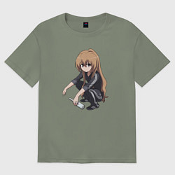 Футболка оверсайз женская Аниме Тян, цвет: авокадо