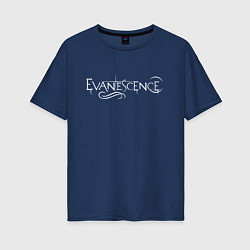 Футболка оверсайз женская Evanescence, цвет: тёмно-синий