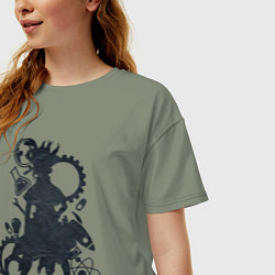 Футболка оверсайз женская Доктор Стоун, цвет: авокадо — фото 2