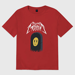 Футболка оверсайз женская ПОШЛАЯ МОЛЛИ, цвет: красный