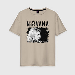 Футболка оверсайз женская NIRVANA, цвет: миндальный