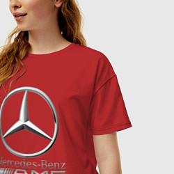 Футболка оверсайз женская MERCEDES-BENZ AMG, цвет: красный — фото 2