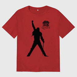 Футболка оверсайз женская Queen двусторонняя, цвет: красный