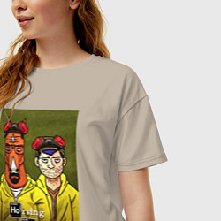 Футболка оверсайз женская BoJack Horseman, цвет: миндальный — фото 2