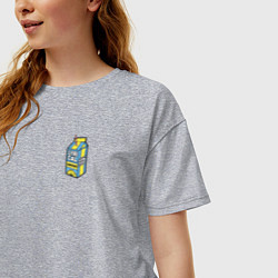 Футболка оверсайз женская Lyrical Lemonade, цвет: меланж — фото 2