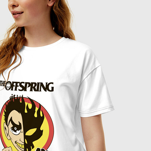 Женская футболка оверсайз The Offspring / Белый – фото 3