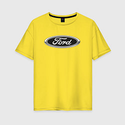Футболка оверсайз женская Ford, цвет: желтый
