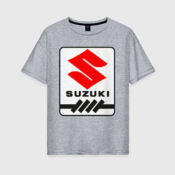 Футболка оверсайз женская Suzuki, цвет: меланж