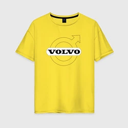 Футболка оверсайз женская VOLVO, цвет: желтый