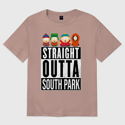 Футболка оверсайз женская SOUTH PARK, цвет: пыльно-розовый