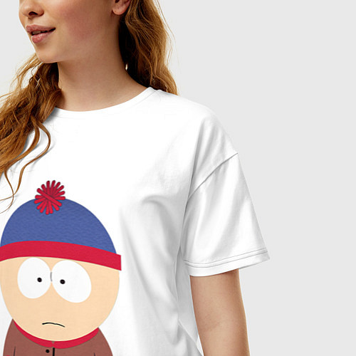 Женская футболка оверсайз Южный парк / Белый – фото 3