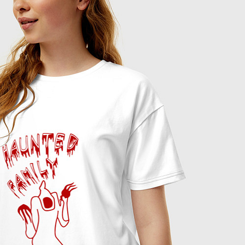 Женская футболка оверсайз Kizaru / Белый – фото 3