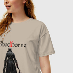 Футболка оверсайз женская Bloodborne, цвет: миндальный — фото 2