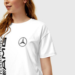 Футболка оверсайз женская MERCEDES-BENZ AMG, цвет: белый — фото 2