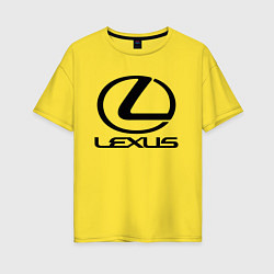 Футболка оверсайз женская LEXUS, цвет: желтый