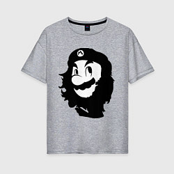 Футболка оверсайз женская Che Mario, цвет: меланж