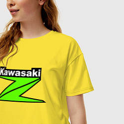 Футболка оверсайз женская KAWASAKI Z, цвет: желтый — фото 2