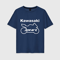 Футболка оверсайз женская KAWASAKI Z, цвет: тёмно-синий