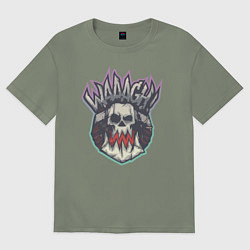 Футболка оверсайз женская Орксий Waaagh, цвет: авокадо