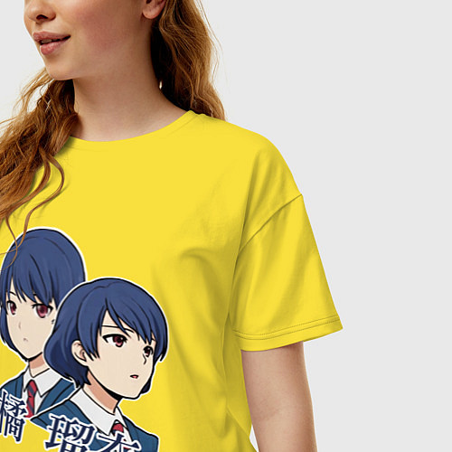 Женская футболка оверсайз Rui Tachibana / Желтый – фото 3