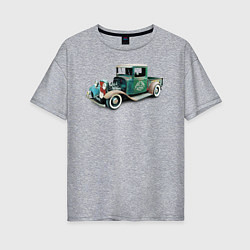 Футболка оверсайз женская RAT ROD PIKUP, цвет: меланж