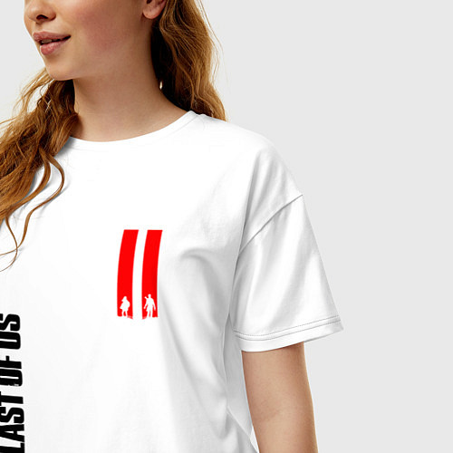 Женская футболка оверсайз THE LAST OF US II / Белый – фото 3