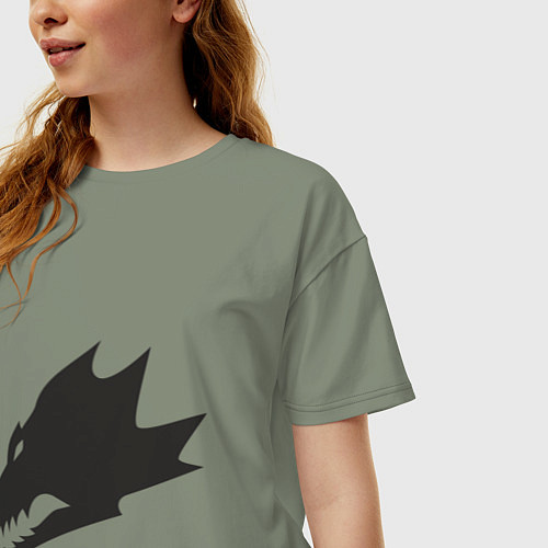 Женская футболка оверсайз Саламандры (Salamanders) / Авокадо – фото 3