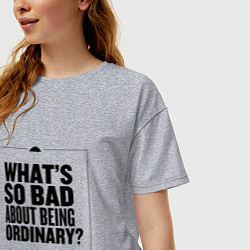 Футболка оверсайз женская Vanya Z, цвет: меланж — фото 2